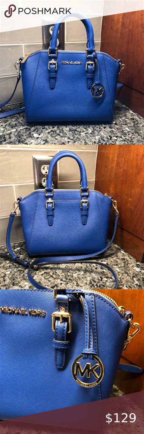 michael kors cobalt blue handbag.